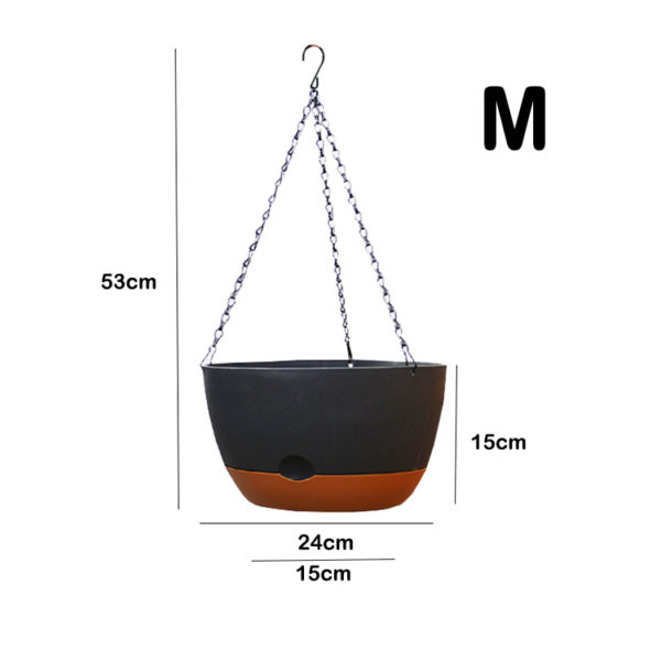 Polyresin Hanging Plant Pots with Iron Chain